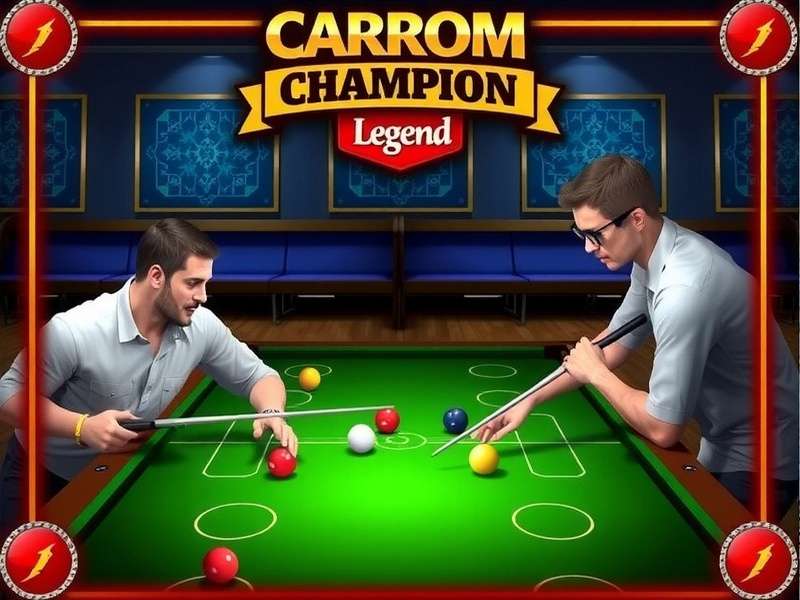 Carrom Champion Legend multiplayer gameplay showing two players competing